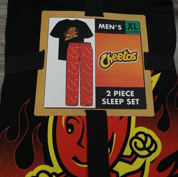 Cheetos Other - Cheetos men's new with tags pajama short sleeve top set. Drawstring close.XL